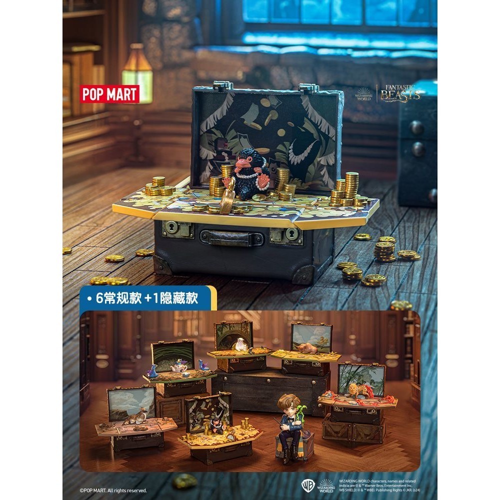 ร้านค้าอย่างเป็นทางการของ POPMART POPMART Magical Animal Series รูป Mystery Box ของขวัญน่ารักเดสก์ท็อปตกแต่งของเล่นอินเทรนด์ 6YOI