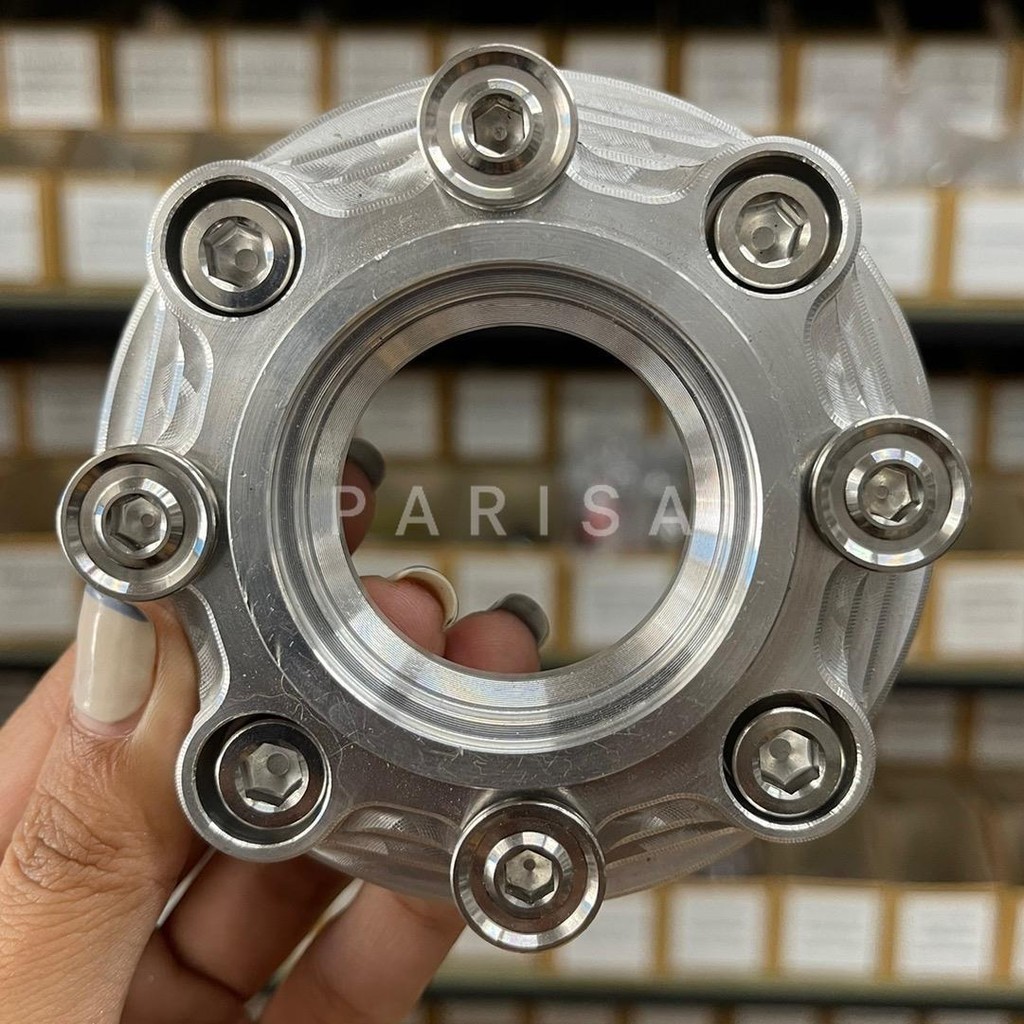 ชุดสุดคุ้ม น็อตจาน4ตัว+น็อตสเปเซอร์4ตัว (ไม่รวมสเปเซอร์) (THE00061=4 + หัวล้างM8*20=4ตัว)