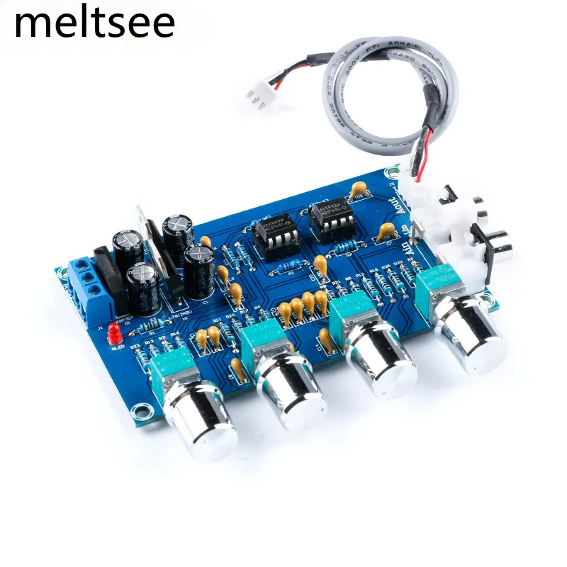 Xh-m164 NE5532 สเตอริโอ Pre-amp Preamplifier โทนบอร์ดเสียง 4 ช่องโมดูลเครื่องขยายเสียง 4CH CH วงจรควบคุมโทรศัพท์ Preamp