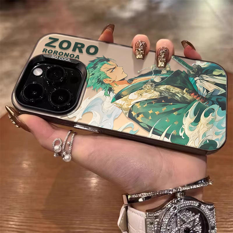 จัดส่งทันที เคสไอโฟน11 12 13 14 15 16 Pro Max Anime cool One Piece Zoro for men Case For iPhone 11,12,1314,15,16PM