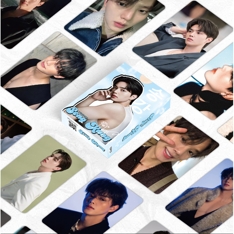 50-55pcs ละครเกาหลี Actor นักร้อง JAY PARK เพลง Kang เลเซอร์โฮโลแกรม Photocards Byeon Woo-seok SOLO 