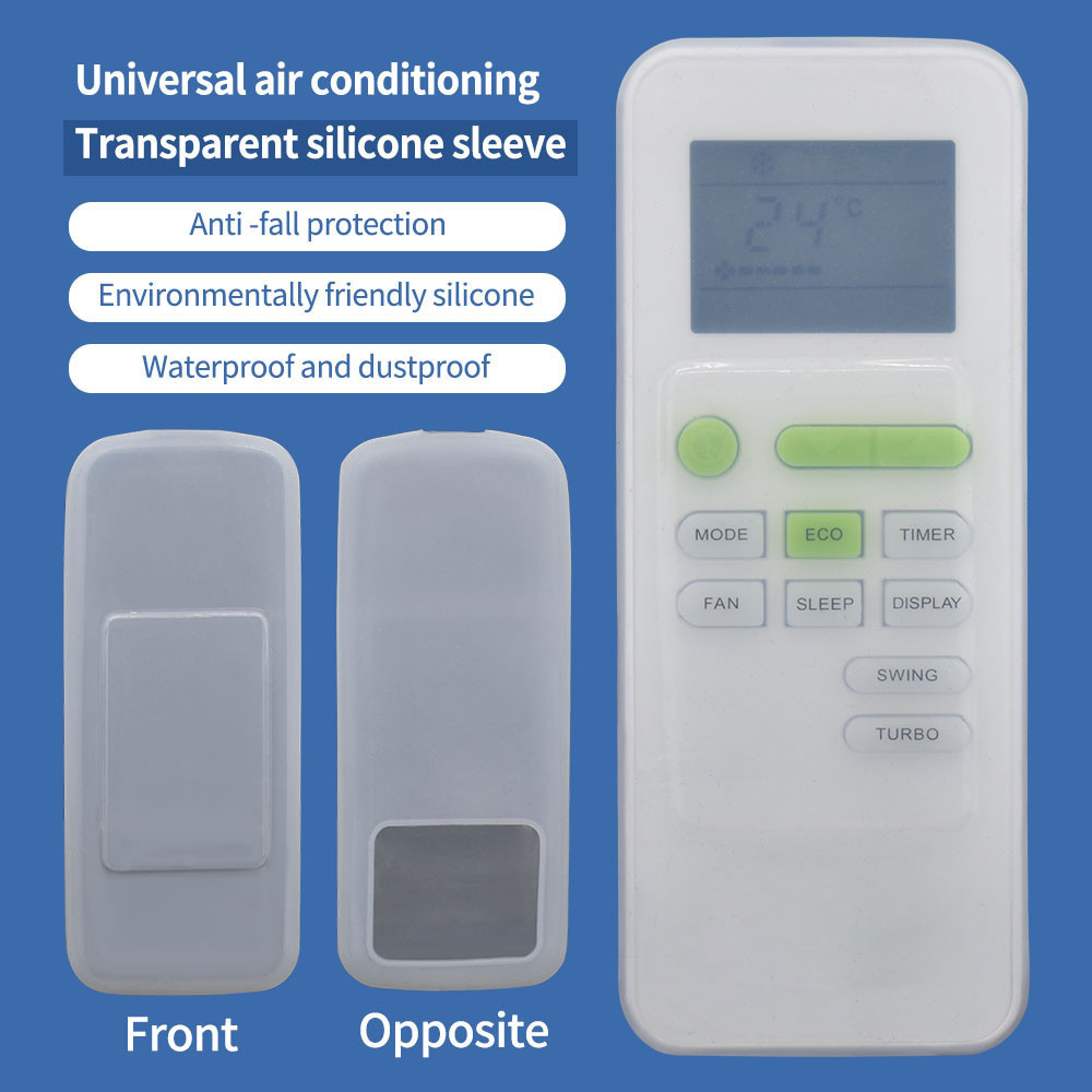 เคสซิลิโคนใส Universal Air remote Hisense MIDEA YORK ฝาครอบเคสรีโมทคอนโทรลเครื่องปรับอากาศ