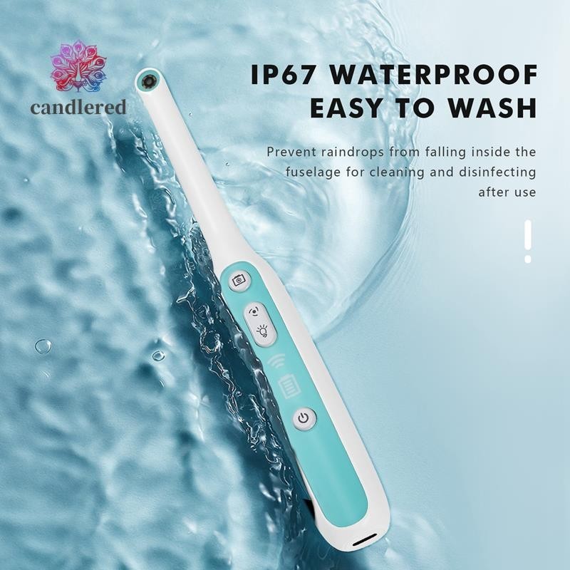 Super 1080P ไร้สาย Wifi Oral Dental Endoscope 8 ปรับไฟ Intraoral กล้อง HD วิดีโอสําหรับ Ios Android ฟัน Endoscope