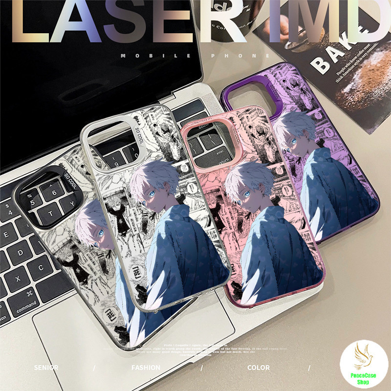 COD-ในไทย เคส เจ๋งJujutsu Kaisen Gojo เมื่อตอนที่เขายังเป็นเด็ก สําหรับiPhone 7 8 X 11 12 13 14 15 IMD เปลือกแข็งสีเงิน