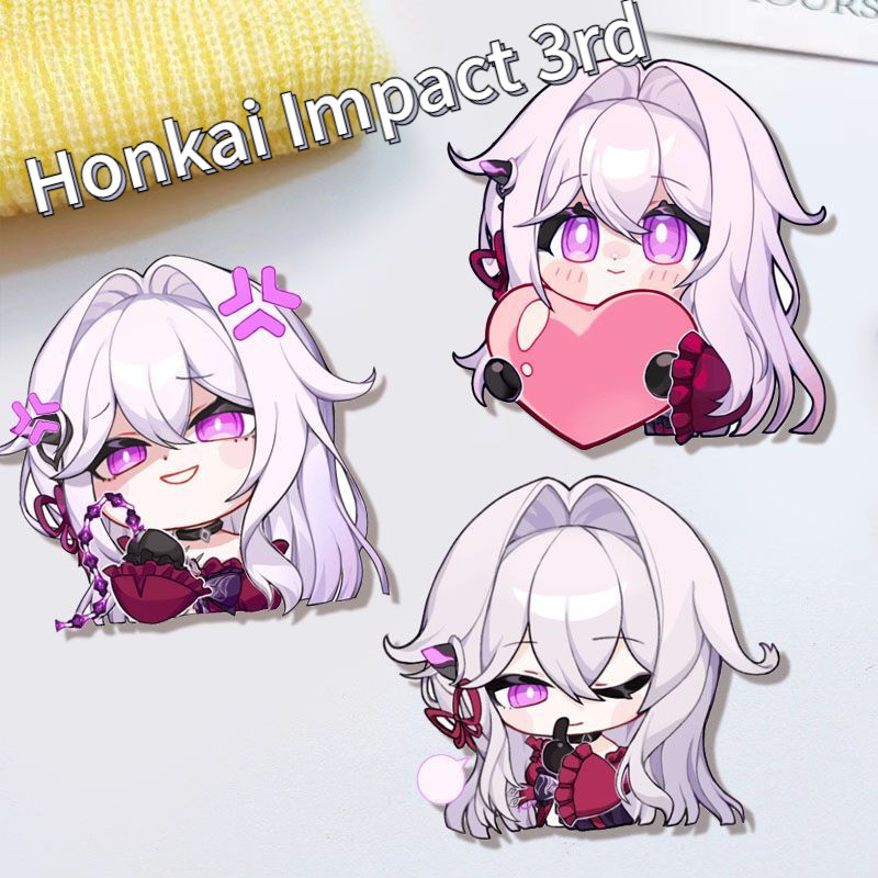 Honkai Impact 3rd อะคริลิคเข็มกลัด Thelema กระเป๋านักเรียนการ์ตูนจี้เครื่องประดับ