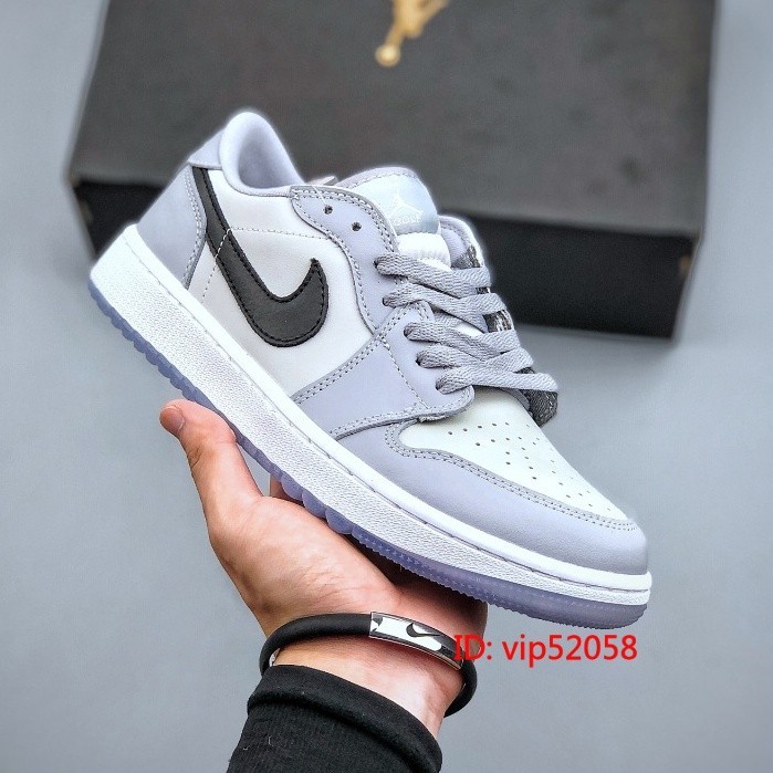 Air A/J 1low กอล์ฟ wolf สีเทา A/J 1 DD9315-002