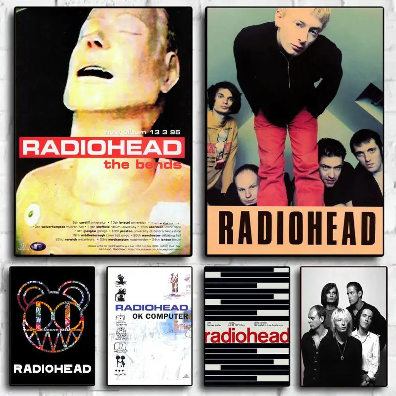 Rock Band วิทยุหัวเพลง Art โปสเตอร์ A3 Cafe Bar ตกแต่งบ้าน