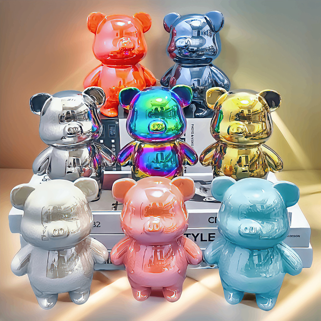กระปุกออมสินหมูน้อย เซรามิก (ขนาด18cm.) สไตล์นอร์ดิก ของตกแต่งบ้าน ตั้งโชว์ หรือมอบเป็นขวัญวันพิเศษ