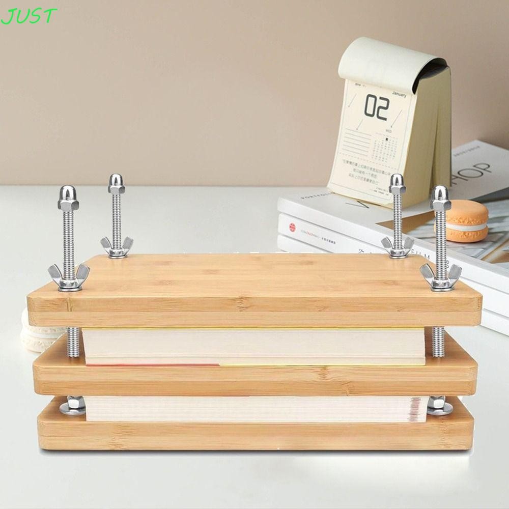 Just Bamboo Book Press, ชุดเข้าเล่มหนังสือ 2/3 ชั้น, แบบพกพาทนทานใช้งานง่ายคุณภาพสูง Book Press Binding|เครื่องมือเข้าเล่มหนังสือ