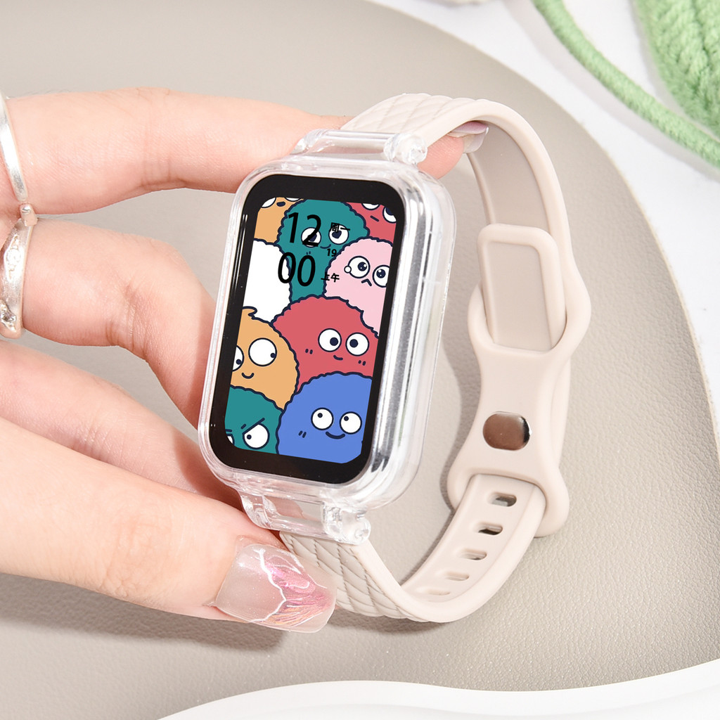 รูปแบบหนังซิลิโคนสําหรับ Samsung Galaxy Fit 3 เปลี่ยนสายนาฬิกากีฬาสําหรับ Samsung Fit3 Bracelt สายรัดข้อมือ