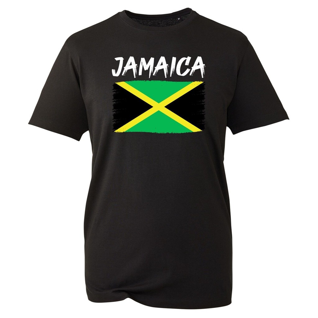 Jamaica - เสื้อยืดธงประเทศ Nationality Supporter Sports Patriots Guyainese