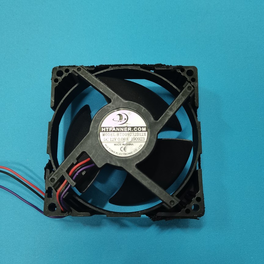 เหมาะสําหรับตู้เย็น Midea BCD-230WTPZM ตู้เย็นตู้แช่แข็งพัดลม HTD09232D12X 12V 0.08A