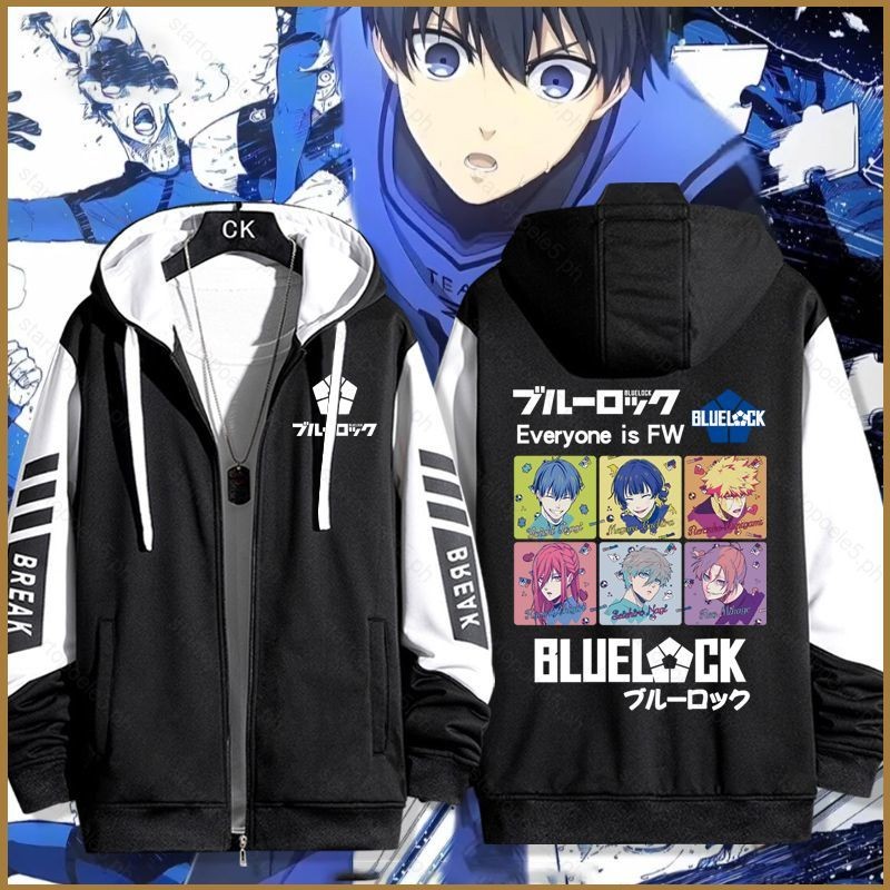 Sta5 Blue Lock Isagi Yoichi Chigiri Hyoma Nagi Seishiro Bachira Meguru เสื้อโค้ทซิป Hoodie เสื้อกันหนาวแขนยาวคอสเพลย์