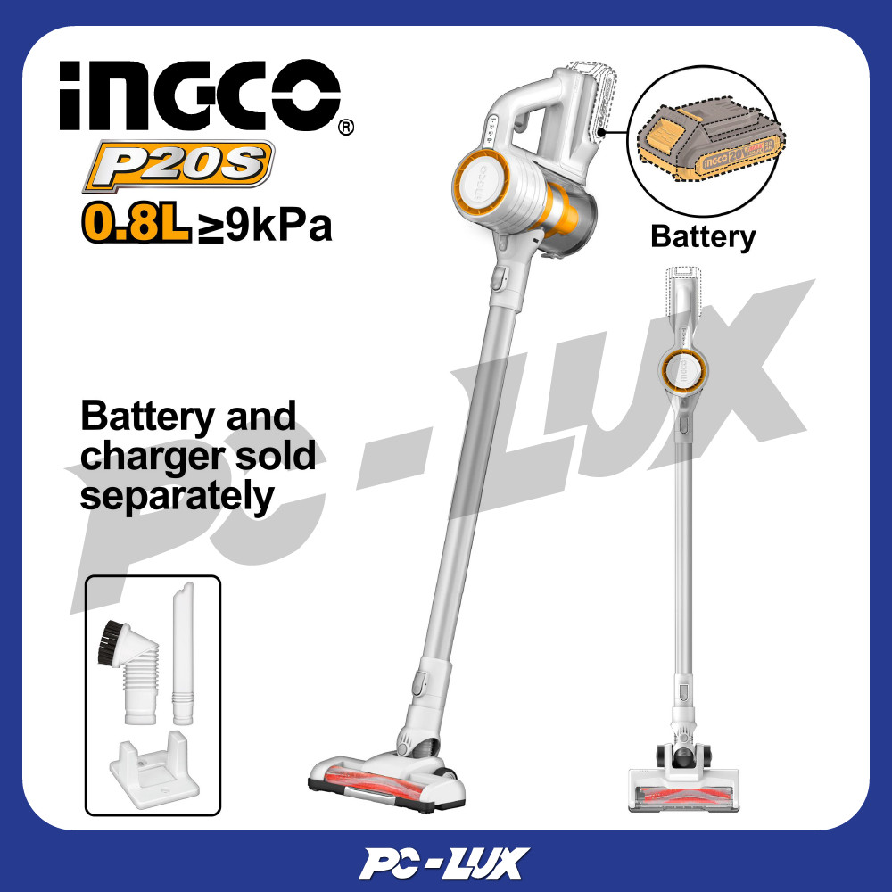 INGCO เครื่องดูดฝุ่นไร้สาย  20V ไม่รวมแบตและที่ชาร์จ CVLI20061