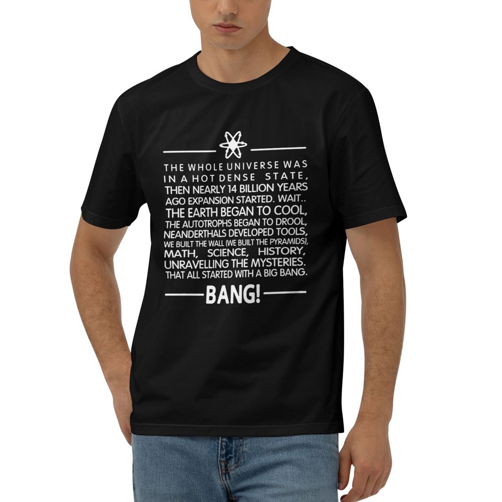 Big Bang Theory Theme Song Bazinga Big Bang Theory แฟชั่นพิมพ์เสื้อยืด