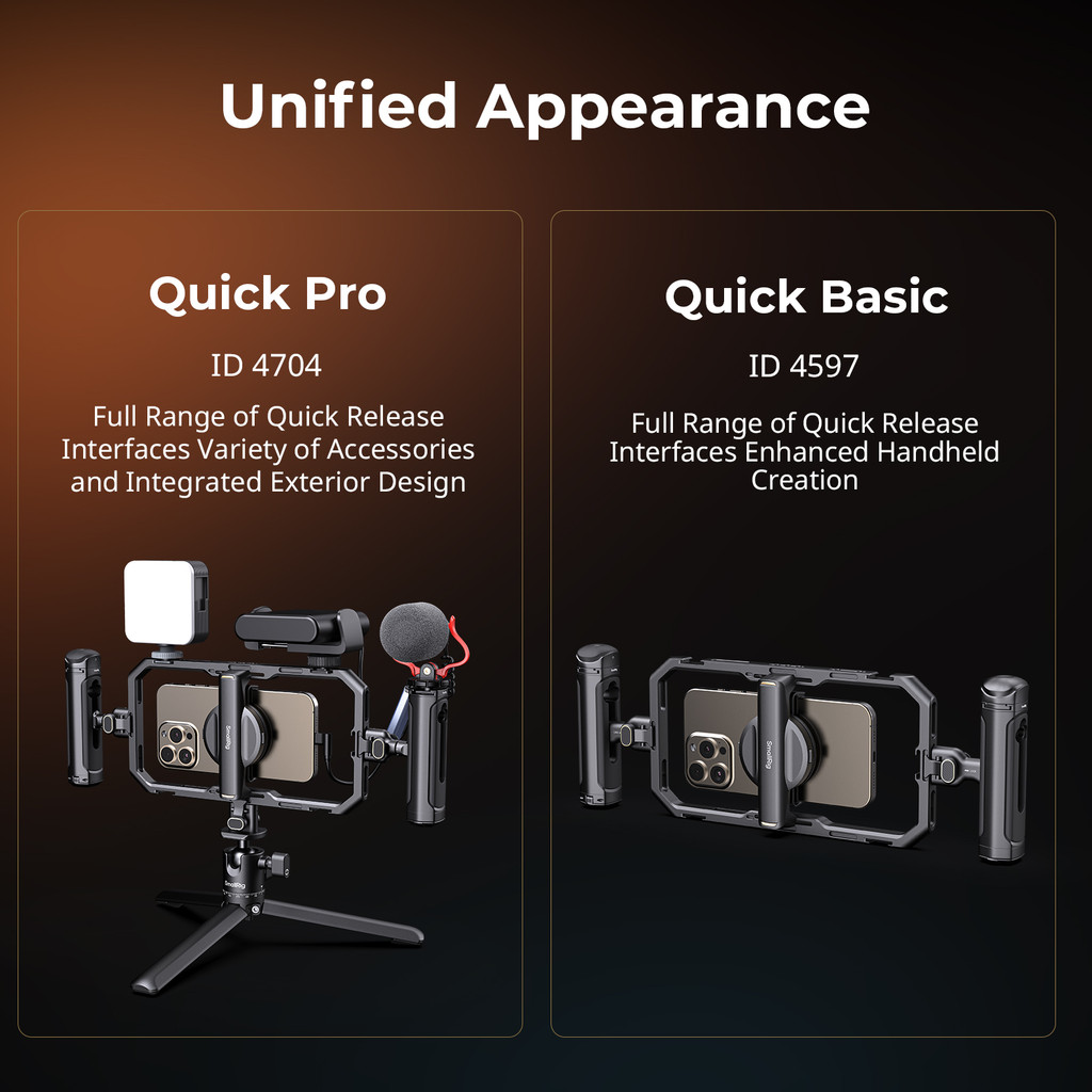 Smallrig All-in-One Video Kit สําหรับสมาร์ทโฟน Creators Quick #4704 #4597 #3384 #4121