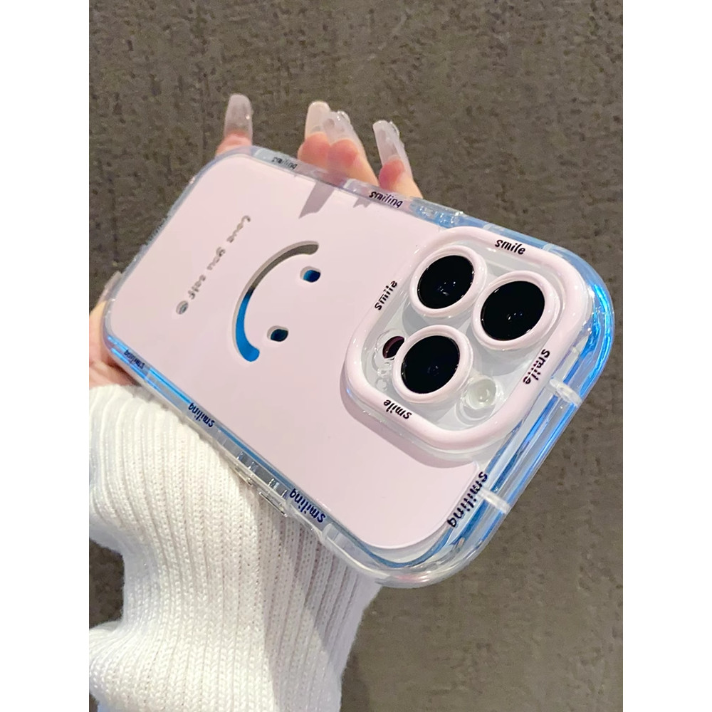 เคสโทรศัพท For iPhone 11 13 16 pro max Case iPhone 13 14 15 pro max 12 13 pro max 6 7 8 XR XSMax 12 13 Proหน้ายิ้มน่ารัก - รูปที่ 6
