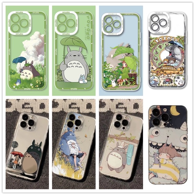 สําหรับ VIVO V30E Y28 V40 Y55 Y33S Y75 Y36 5G Y28S 4G Y03 Y02 Y02T Y22 Y22S Y02A Y18 Soft TPU หรูหราน่ารัก Totoro กรณี