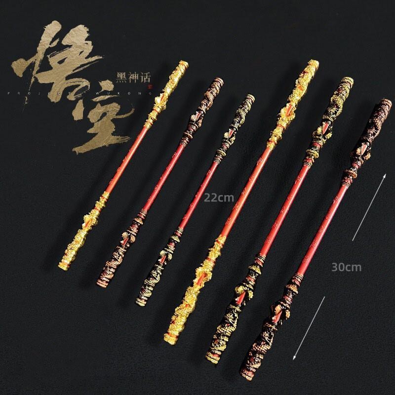 Black Myth Wukong เกมอุปกรณ์ต่อพ่วง Golden Hoop Stick 30 ซม.โลหะทั้งหมดหัตถกรรมเครื่องประดับ