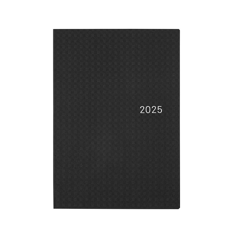 Hobonichi Techo 2025 Hon เวอร์ชันภาษาอังกฤษ Paper Series/Black Gingham [A5/1 วันต่อหน้า/January/Mond