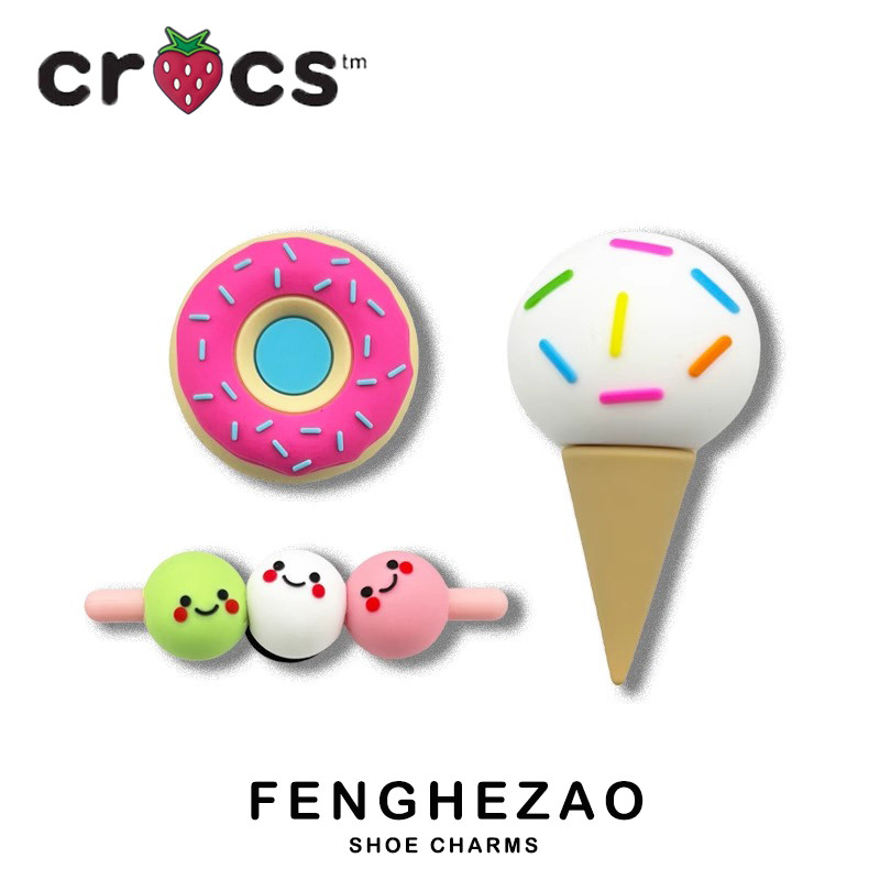 Crocs Jibbitz Charms Hole รองเท้าอุปกรณ์เสริม Crocs อุปกรณ์เสริมรองเท้าดอกไม้ตกแต่งหัวเข็มขัด DIY Fun Candy รองเท้าหัวเข็มขัดอุปกรณ์เสริม