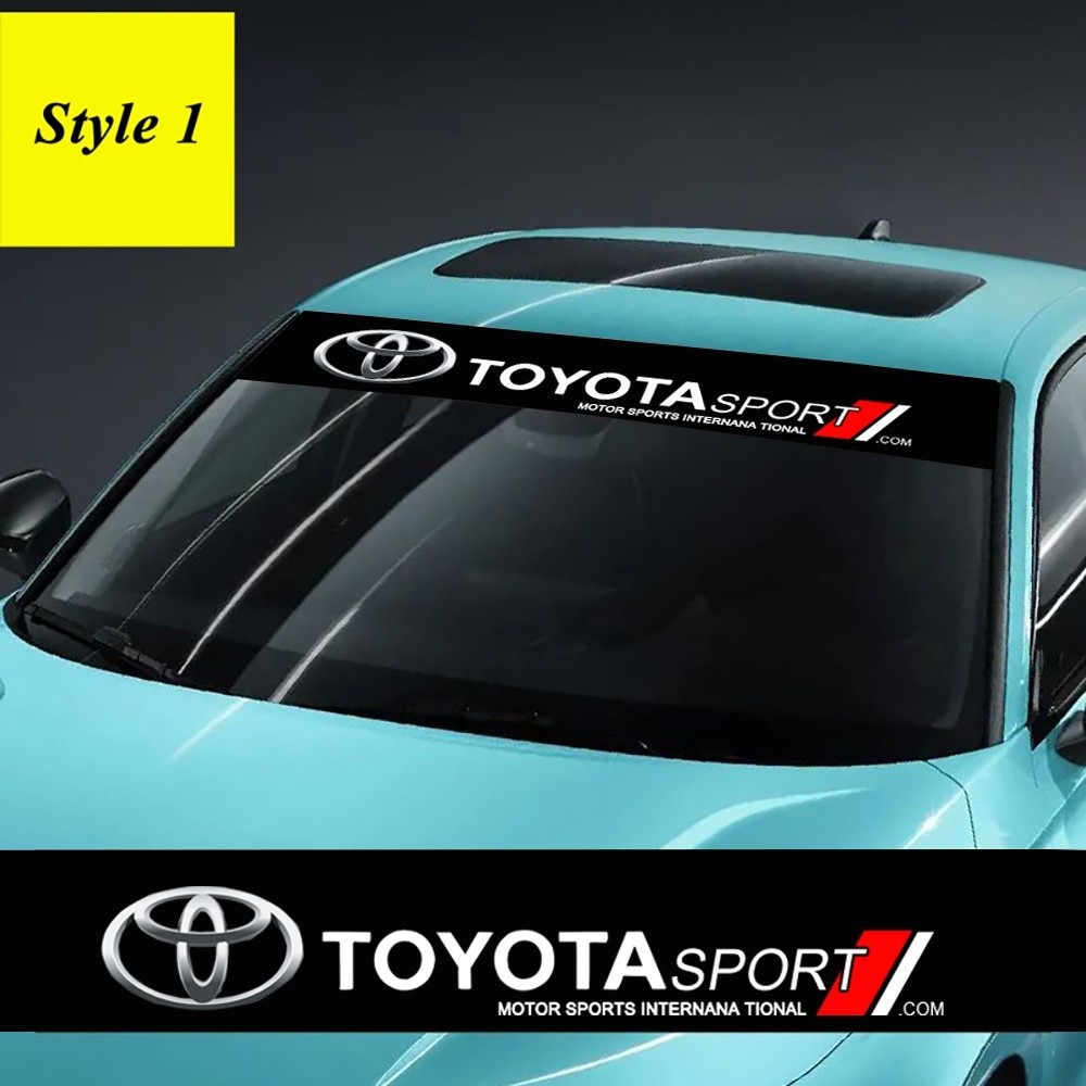 สติ๊กเกอร์กระจกหน้ารถยนต์เหมาะสําหรับ Toyota Camry Corolla Tacoma Hilux Vios Yaris Hiace Avanza