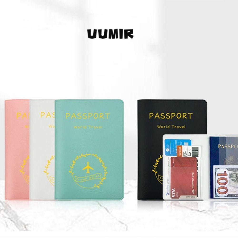 UUMIR บัตรเครดิตเอกสาร , ปกหนังสือเดินทางแพ็คเก็ตกันน้ํา, กระเป๋าบัตรประจําตัวหนัง ปู่ แฟชั่น การท่องเที่ยว