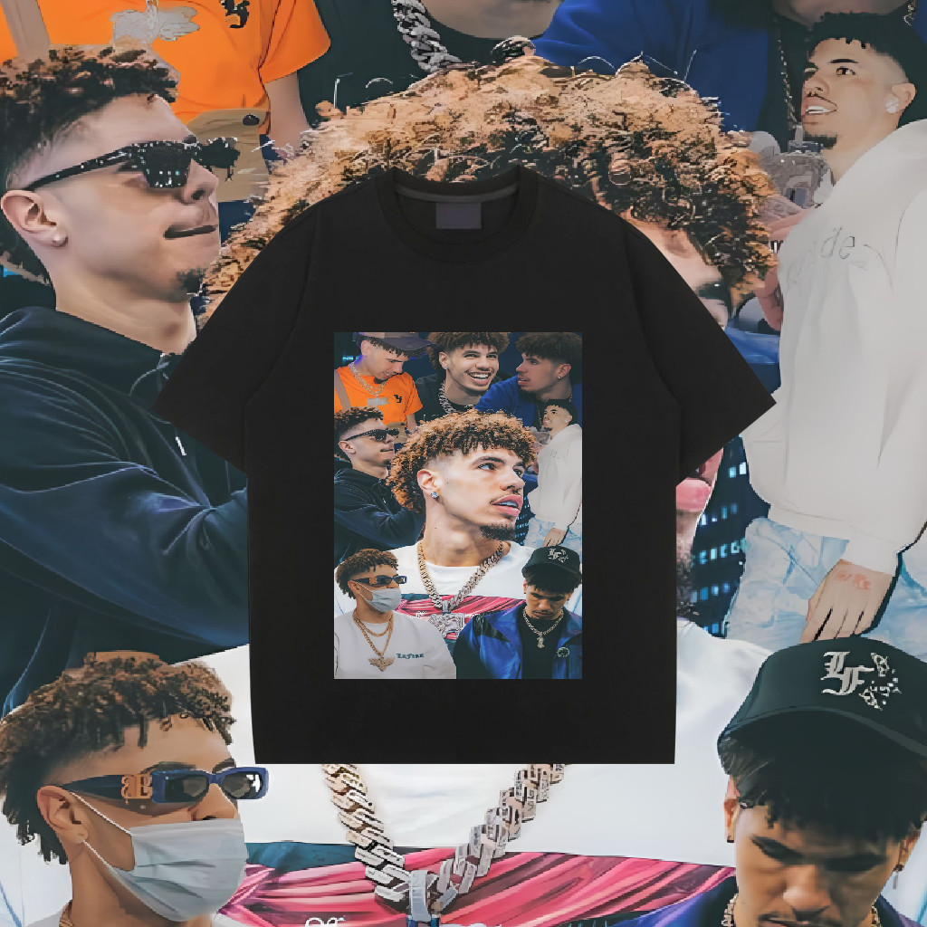 [พร้อมส่ง] 💘💘💘Lamelo Ball บาสเกตบอล NBA ระบายอากาศได้ กีฬา สันทนาการ แขนสั้น T-shirts