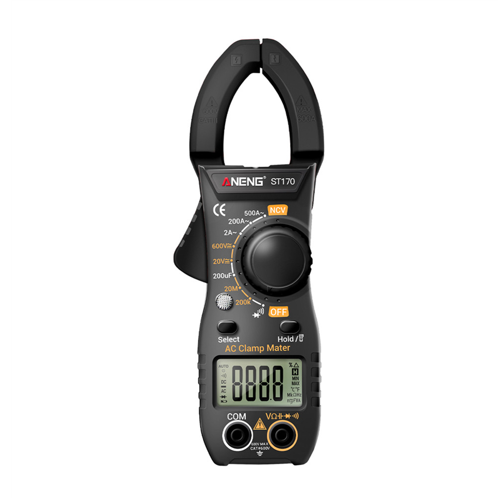 Aneng ST170 Digital Clamp Meter มัลติมิเตอร์ 1999 นับ 500A AC Current AC/DC เครื่องทดสอบแรงดันไฟฟ้า Hz Capacitance NCV Ohm Diode Test อื่นๆ