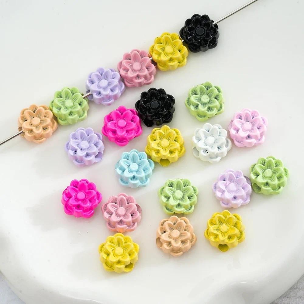 ลูกปัดรูปลotus สำหรับทำสร้อยข้อมือและสร้อยคอมากกว่า5pcs