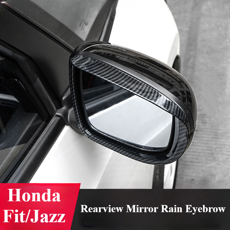 Honda Jazz/Fit GK GK3 GK5 รถรับส่งกระจกมองหลังฝนคิ้วกระจกมองข้าง Rain Protector