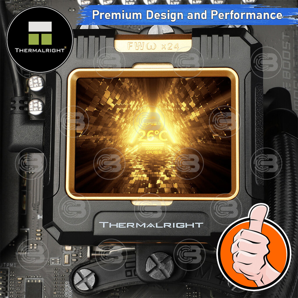[CoolBlasterThai] Thermalright FROZEN WARFRAME X 360 BLACK (FANLESS) AIO Liquid CPU Cooler (AM5/LGA1851 Ready) ประกัน...