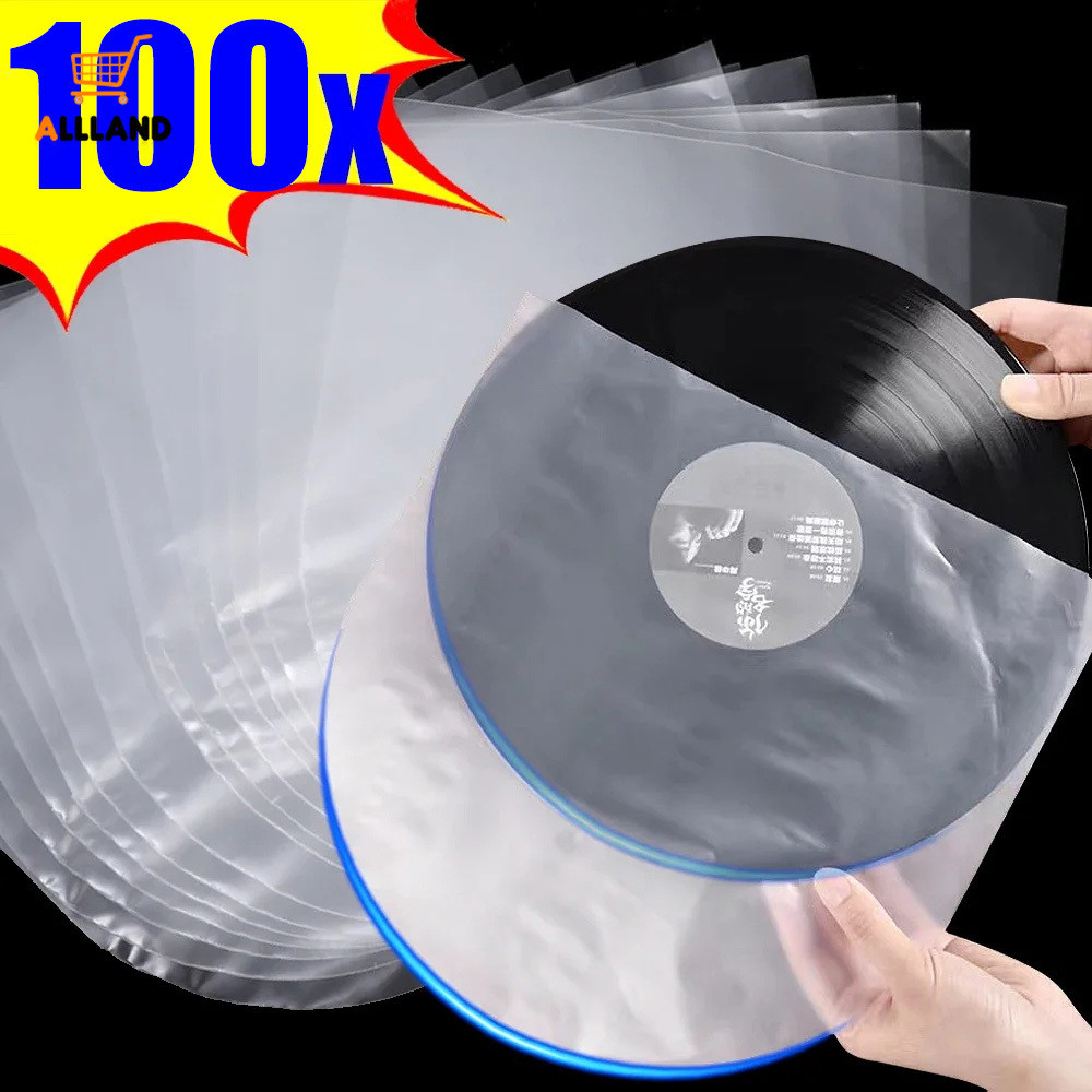 30/50/100pcs Clear CD Record Protecter Dust Bags - Anti-Static Record Plastic Bags - Record Sleeves Waterproof Cover Container