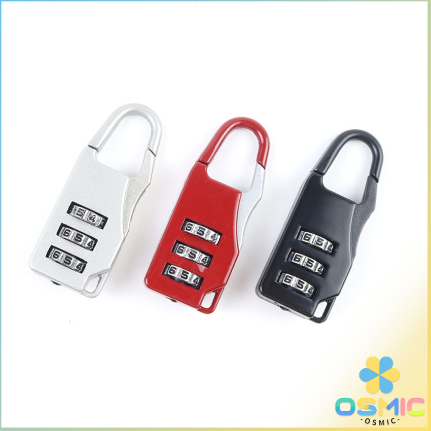 MIC กุญแจล็อคกระเป๋าเดินทาง แบบตั้งรหัส 3หลัก กุญแจล็อคเอนกประสงค์ Luggage lock