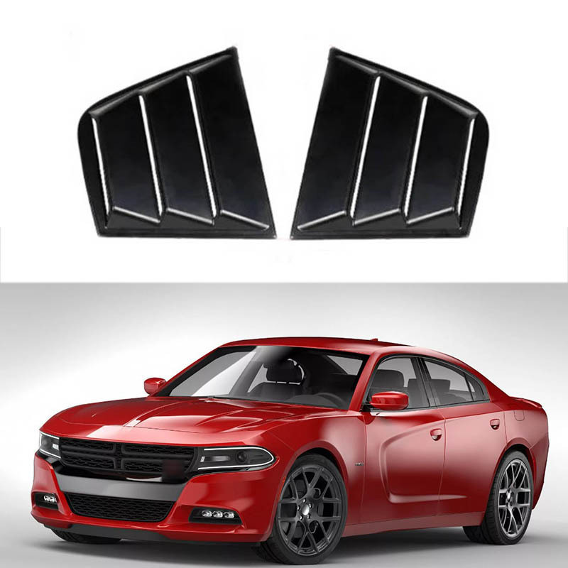 เหมาะสําหรับ 11-21 Dodge Charger Dodge Charger ผ้าม่านสามเหลี่ยมด้านหลังฝาครอบตกแต่งอะไหล่รถยนต์อุปก