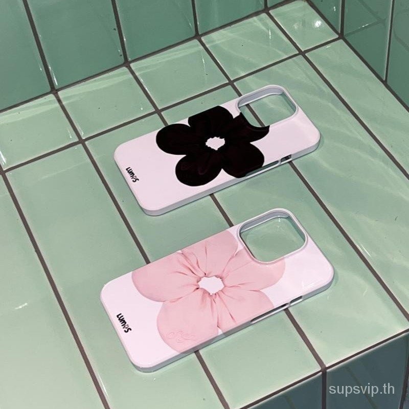 เคสโทรศัพท์เคสแข็งเคสกันกระแทกลายดอกไม้สีชมพูแบบเรียบง่ายเหมาะสำหรับ iPhone 16 13 12 11 PRO MAX 16PROMAX 15PROMAX XR xsmax 13pro 14PROMAX 8PLUS ckds