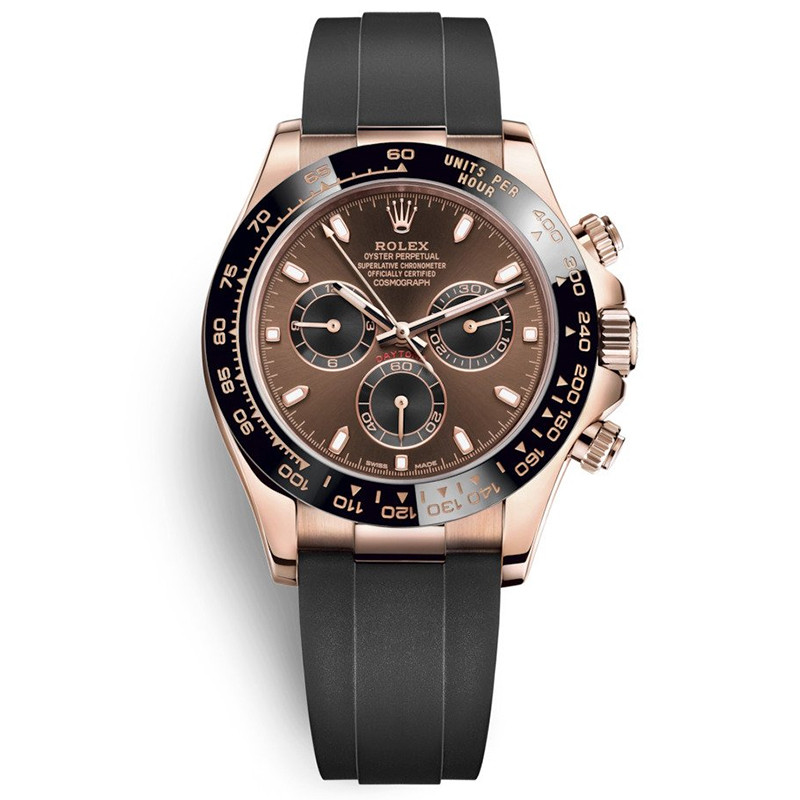 Rolex Full Set Rolex Chocolate Daytona Rose Gold Automatic Mechanical Watch Mens New116515