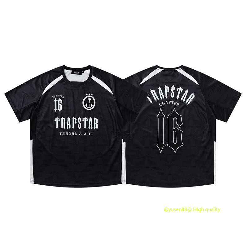 ***** Hot *** แบบใหม่ 608 #Trapstar เสื้อยืดคอกลมแขนสั้นพิมพ์ลายผ้าฝ้ายแท้