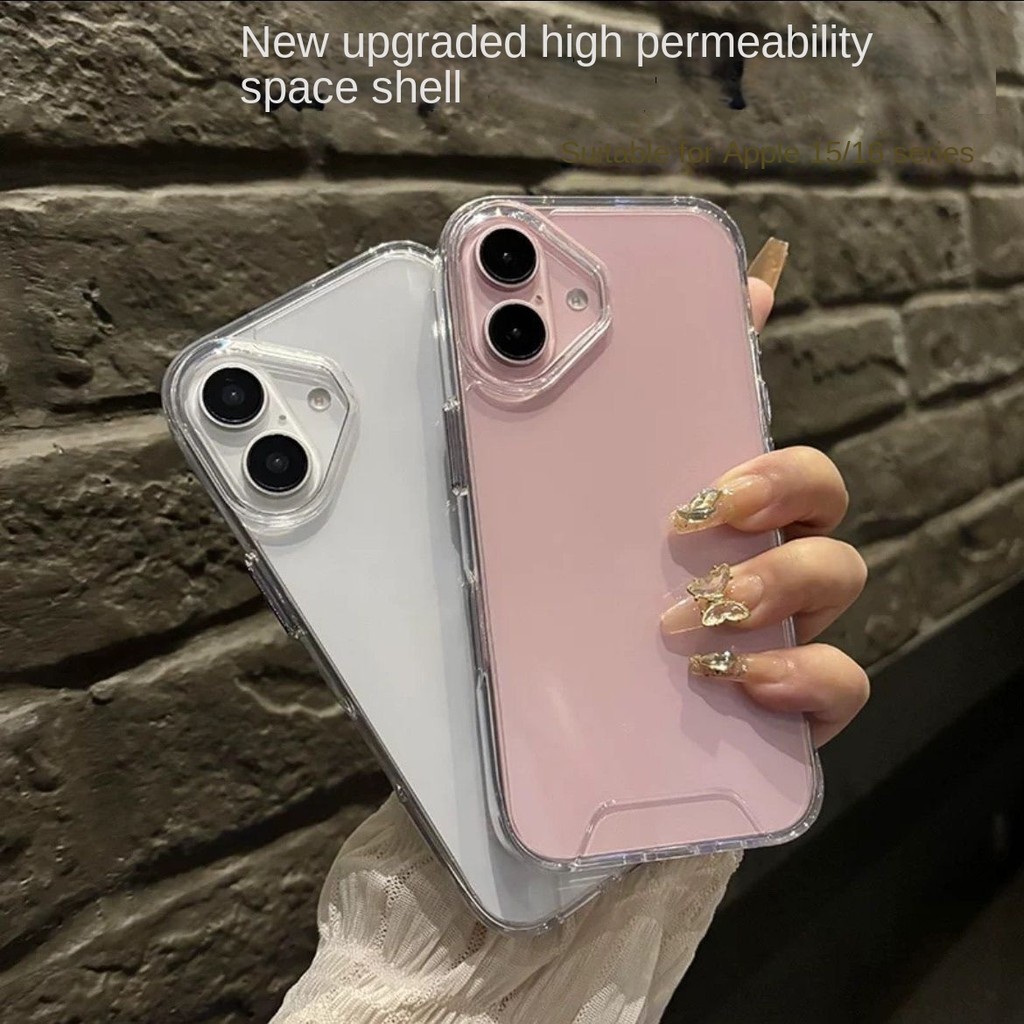Simple อะคริลิคใส iPhone สําหรับ Iphone16/15/14pro เคสโทรศัพท์ Iphone13/12promax/11 เคสโทรศัพท์โปร่งใสสูงทนต่อการตก