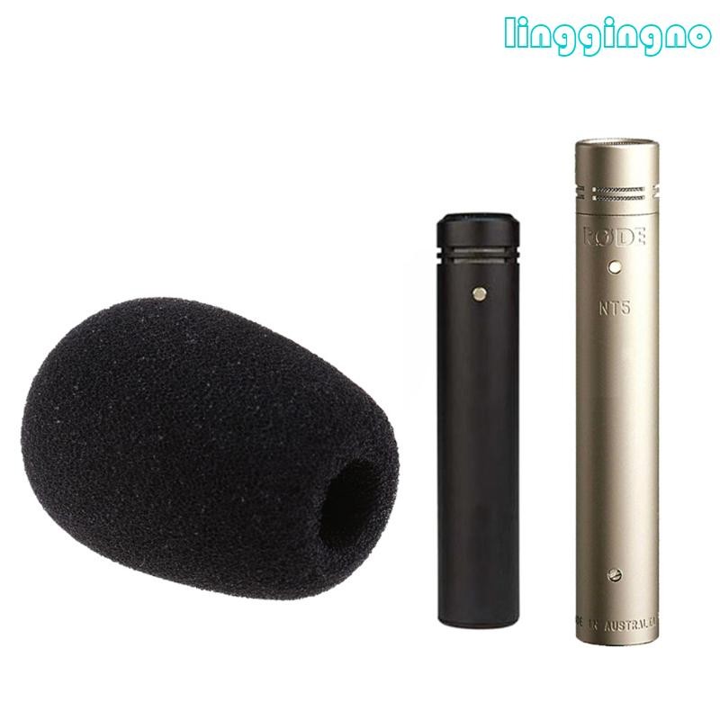 Rr กระจกไมโครโฟนฟองน้ํา Windproof Mic Cover โฟมกรองหน้าจอสําหรับ RODE M5 NT5 NT6 NT55
