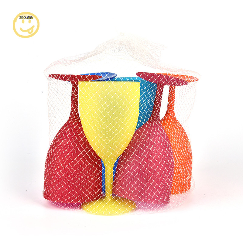 Scoutjie 6 ชิ้น/เซ็ตแก้วไวน์พลาสติก Goblet ถ้วยค็อกเทลสีสัน Frosted Picnic Party TH