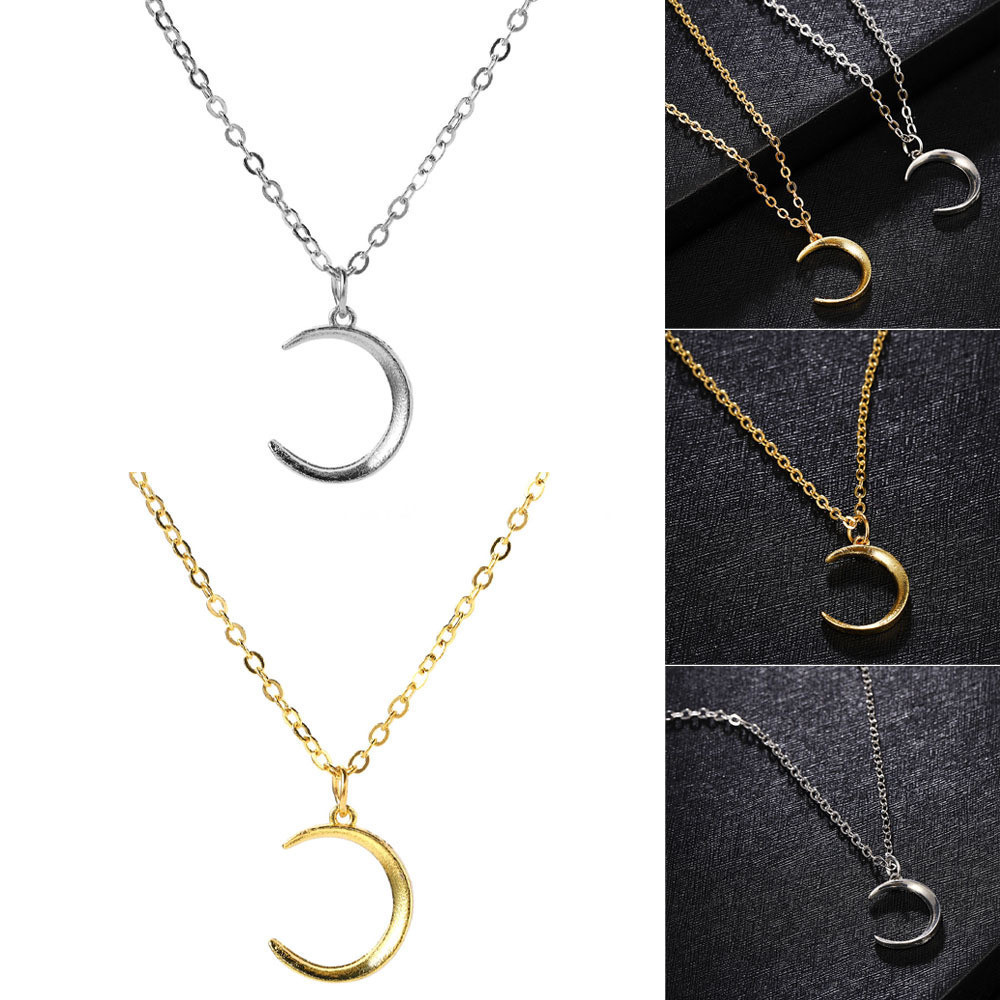 สร้อยคอ จี้รูปดวงจันทร์เสี้ยว สไตล์เกาหลี สำหรับผู้หญิง - รูปที่ 6
