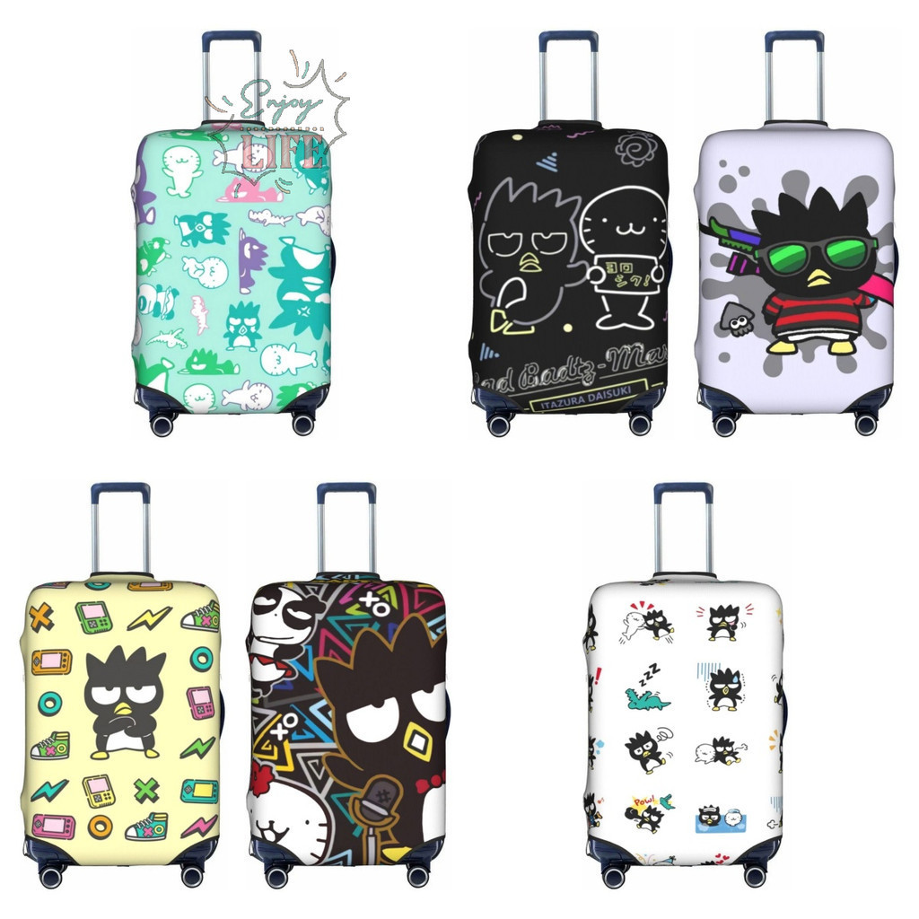 Sanrio Badtz Maru กระเป๋าเดินทางป้องกันยืดหยุ่นป้องกันล้างทําความสะอาดได้กระเป๋าเดินทางพร้อมสต็อก