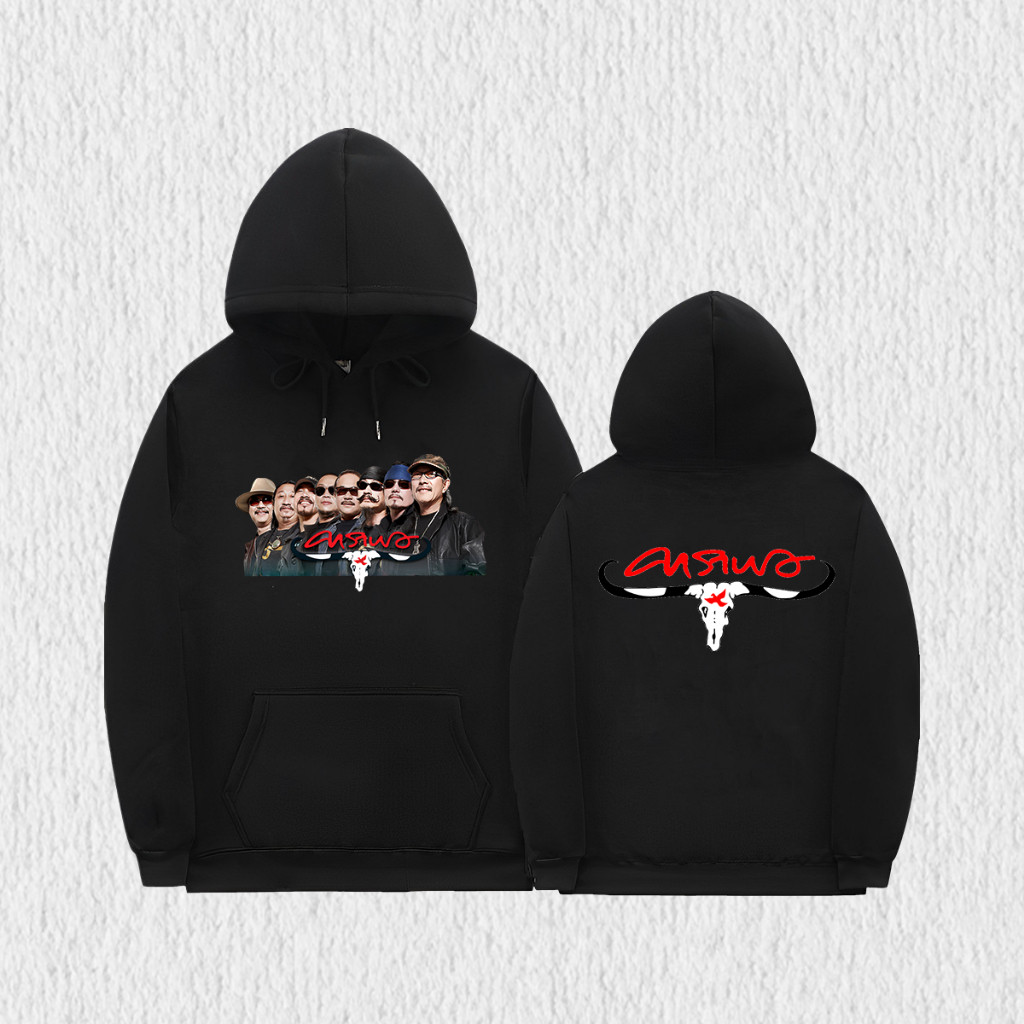 เสื้อกันหนาวมีฮู้ด Carabao ตำนานคาราบาว วง คาราบาว Unisex Hoodie ไม่จำกัดเพศ ราคาถูก ฝ้าย 100% ขนาด（M-3XL）SIZE S-5XL