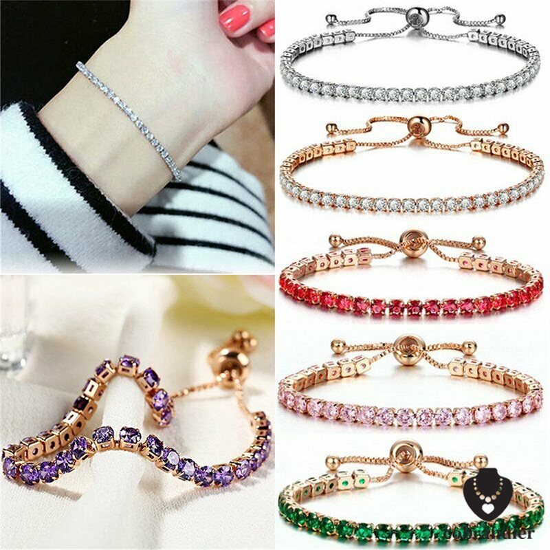 ส่งเร็ว⚡สร้อยข้อมือคริสตัล Light Luxury Micro ฝัง Zircon Simple Adjustable Hand เครื่องประดับแฟชั่นcobrandierCOD