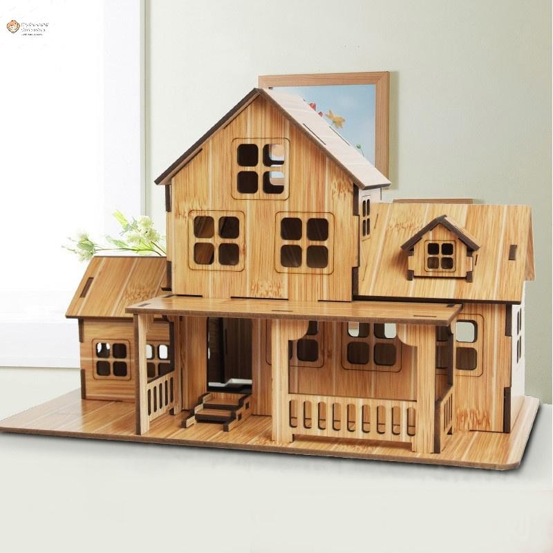 Cod 3D Puzzle Jig Architecture DIY House Villa Kids Boys Girls Educational new