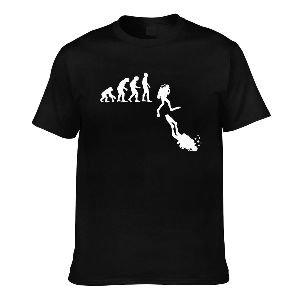 New Design Evolution Scuba Diving Mens Funny Tshirt