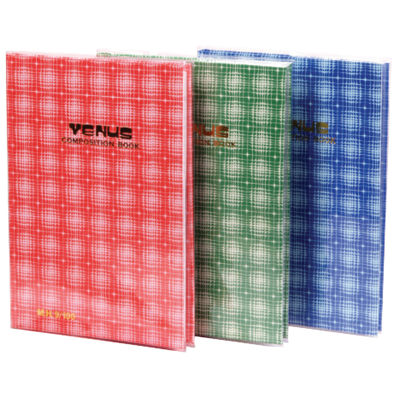 Venus สมุดปกแข็งลายสก๊อต (100 แผ่น/เล่ม) วีนัส 5/100