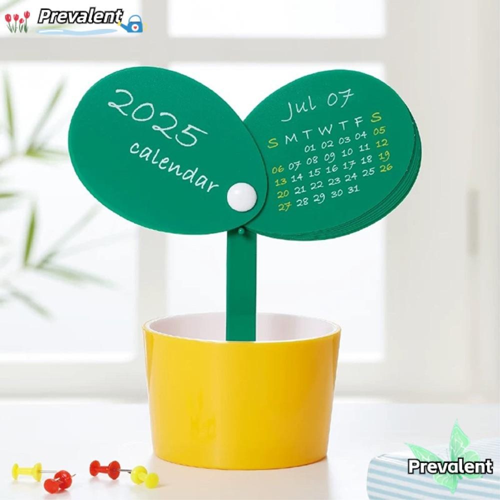ปฏิทินตั้งโต๊ะ PREVA, ปฏิทินตั้งโต๊ะสร้างสรรค์มัลติฟังก์ชั่น, 2025 ปีพลาสติก Desk Organizer Home Office School