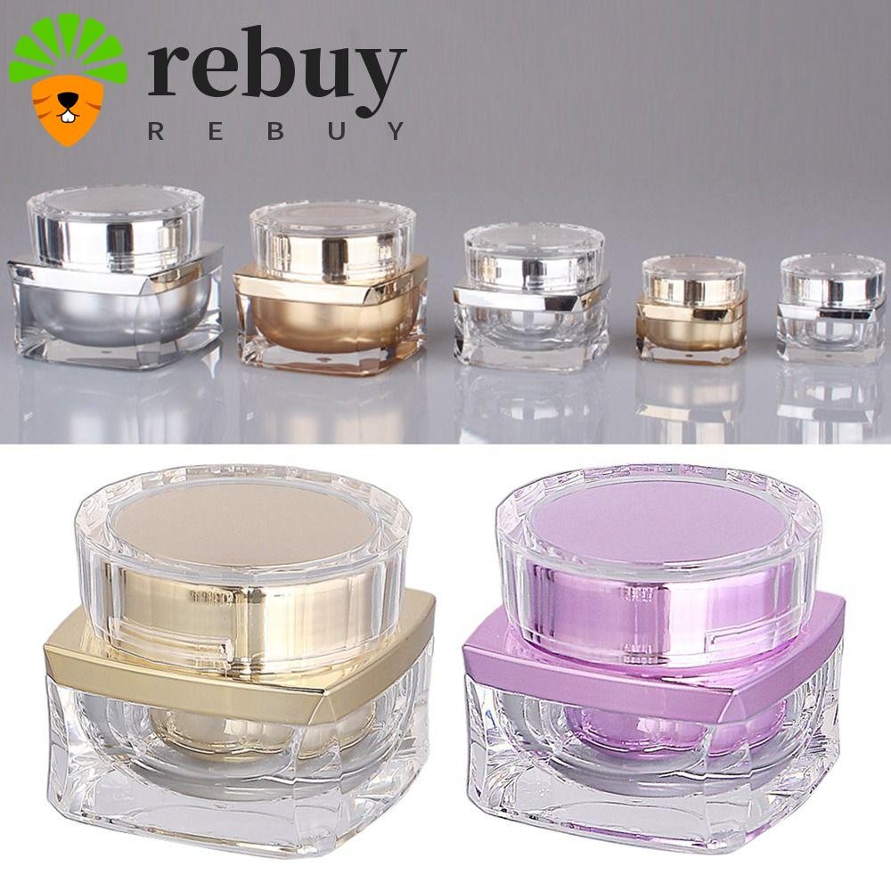 Rebuy กระปุกเปล่า ใส่โลชั่น ครีม เครื่องสําอาง 5-50 กรัม หรูหรา เติมได้ สําหรับเดินทาง